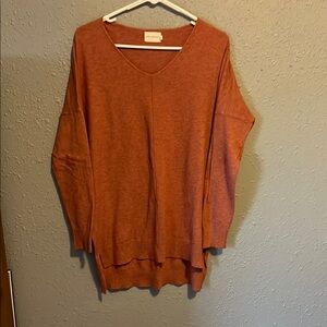 Free People Orange Sweater